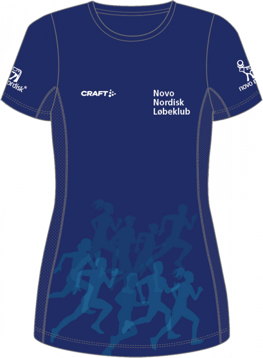 Craft - Nnl Running Tee Women - Marineblauw & lichtblauw
