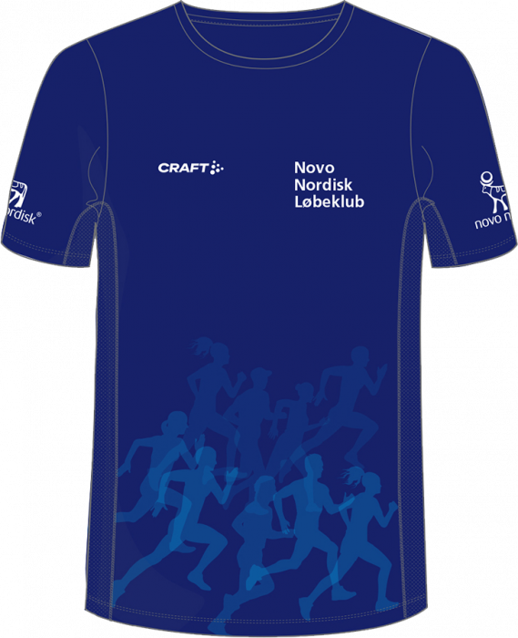 Craft - Nnl Running Tee Men - Bleu marine & bleu clair